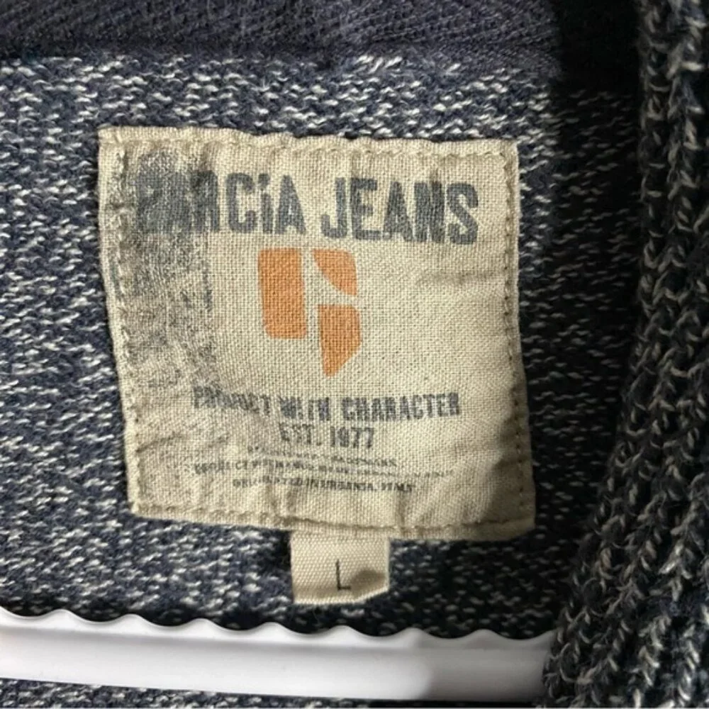 Garcia Jeans Men's Gray 100% Cotton Button Down Knit Cardigan